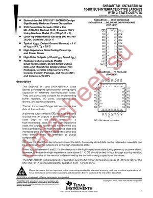 SN74ABT841ADBR datasheet  